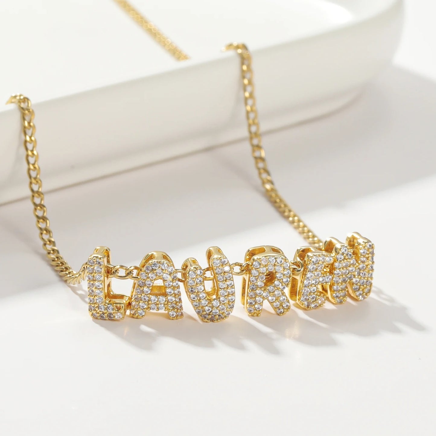 Personalised Crystal Bubble Pendant Necklace